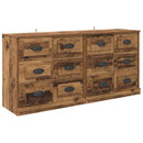 Sideboards med skuffe 2 pcs Gammelt træ 70 x 35,5 x 67,5 cm