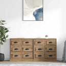 Sideboards med skuffe 2 pcs Artisan Egetræ 70 x 35,5 x 67,5 cm