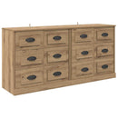 Sideboards med skuffe 2 pcs Artisan Egetræ 70 x 35,5 x 67,5 cm