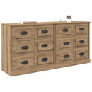 Sideboards med skuffe 2 pcs Artisan Egetræ 70 x 35,5 x 67,5 cm
