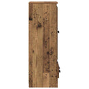 Highboard med skuffe 3 pcs Gammelt træ Konstrueret træ
