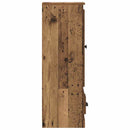 Highboard med skuffe 3 pcs Gammelt træ Konstrueret træ