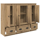 Highboard med skuffe 3 pcs Artisan Egetræ Konstrueret træ