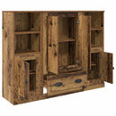 Highboard med skuffe 3 pcs Gammelt træ Konstrueret træ