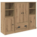 Highboard med skuffe 3 pcs Artisan Egetræ Konstrueret træ