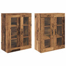 Væggeskabe 2 pcs Gammelt træ 69,5 x 34 x 90 cm Konstrueret træ