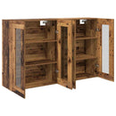 Væggeskabe 2 pcs Gammelt træ 69,5 x 34 x 90 cm Konstrueret træ