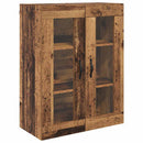 Væggeskabe 2 pcs Gammelt træ 69,5 x 34 x 90 cm Konstrueret træ
