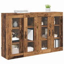Væggeskabe 2 pcs Gammelt træ 69,5 x 34 x 90 cm Konstrueret træ