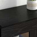 Væggeskabe 2 pcs Sort eg 69,5 x 34 x 90 cm Konstrueret træ