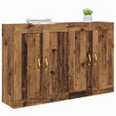 Væghængt skab Vægmonteret 2 pcs Gammelt træ 69,5 x 34 x 90 cm