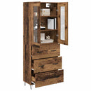 Highboard Gammelt træ 69,5 x 34 x 90 cm Konstrueret træ