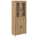 Highboard Artisan Egetræ 69,5 x 34 x 180 cm Konstrueret træ