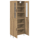 Highboard Artisan Egetræ 69,5 x 34 x 180 cm Konstrueret træ