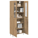 Highboard Artisan Egetræ 69,5 x 34 x 180 cm Konstrueret træ