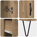 Highboard Artisan Egetræ 69,5 x 34 x 90 cm Konstrueret træ
