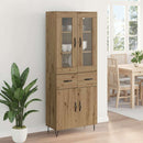 Highboard Artisan Egetræ 69,5 x 34 x 90 cm Konstrueret træ