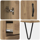 Highboard Artisan Egetræ 69,5 x 34 x 90 cm Konstrueret træ