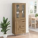Highboard Artisan Egetræ 69,5 x 34 x 90 cm Konstrueret træ