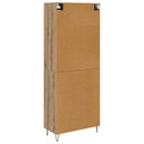 Highboard Artisan Egetræ 69,5 x 34 x 90 cm Konstrueret træ