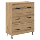 Highboard Artisan Egetræ 69,5 x 34 x 90 cm Konstrueret træ