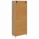 Highboard Artisan Egetræ 69,5 x 34 x 90 cm Konstrueret træ