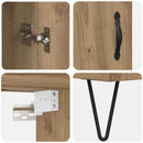Highboard Artisan Egetræ 69,5 x 34 x 90 cm Konstrueret træ
