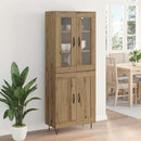 Highboard Artisan Egetræ 69,5 x 34 x 90 cm Konstrueret træ