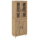 Highboard Artisan Egetræ 69,5 x 34 x 90 cm Konstrueret træ