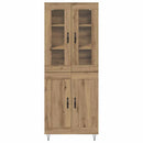 Highboard Artisan Egetræ 69,5 x 34 x 90 cm Konstrueret træ