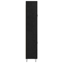 Highboard med skuffe Sort eg 69,5 x 34 x 90 cm Konstrueret træ