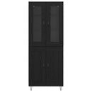 Highboard Sort eg 69,5 x 34 x 90 cm Konstrueret træ