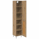 Highboard Artisan Egetræ 34,5 x 34 x 90 cm Konstrueret træ