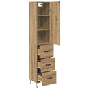 Highboard Artisan Egetræ 34,5 x 34 x 90 cm Konstrueret træ