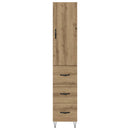 Highboard Artisan Egetræ 34,5 x 34 x 90 cm Konstrueret træ
