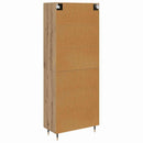 Highboard Artisan Egetræ 69,5 x 34 x 90 cm Konstrueret træ