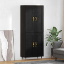 Highboard Sort eg 69,5 x 34 x 90 cm Konstrueret træ
