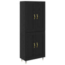 Highboard Sort eg 69,5 x 34 x 90 cm Konstrueret træ