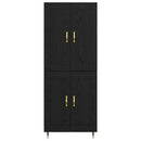Highboard Sort eg 69,5 x 34 x 90 cm Konstrueret træ