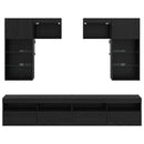 TV Vægmonteringer 6 pcs 100 x 30 x 40 cm Artisan Egetræ