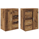 Sideboards med skuffe Corona 2 pcs Gammelt træ 59 x 39 x 80 cm