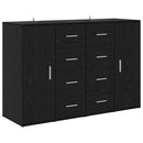 Sideboards Corona 2 pcs Sort eg 59 x 39 x 80 cm Konstrueret træ