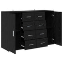 Sideboards Corona 2 pcs Sort eg 59 x 39 x 80 cm Konstrueret træ