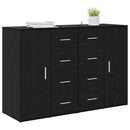 Sideboards Corona 2 pcs Sort eg 59 x 39 x 80 cm Konstrueret træ