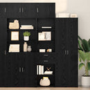 Highboard Sort eg 50 x 42,5 x 225 cm Konstrueret træ