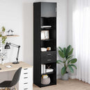 Highboard Sort eg 50 x 42,5 x 225 cm Konstrueret træ