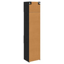 Highboard Sort eg 50 x 42,5 x 225 cm Konstrueret træ