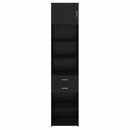 Highboard Sort eg 50 x 42,5 x 225 cm Konstrueret træ