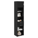 Highboard Sort eg 50 x 42,5 x 225 cm Konstrueret træ