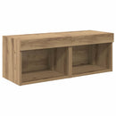 TV Vægmonteringer 8 pcs Artisan Egetræ Konstrueret træ